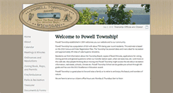 Desktop Screenshot of powelltownship.org