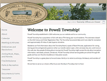 Tablet Screenshot of powelltownship.org